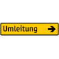 Umleitung Wegweiser einzeilig