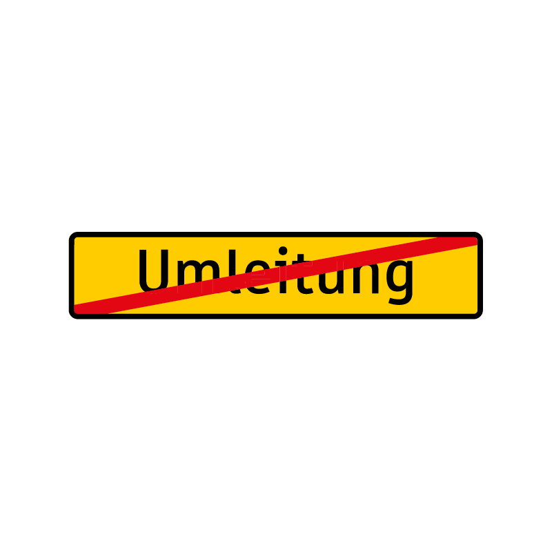 Umleitung Ende