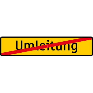 Umleitung Ende