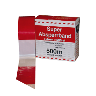 Absperrband rot-weiß  500 lfm.