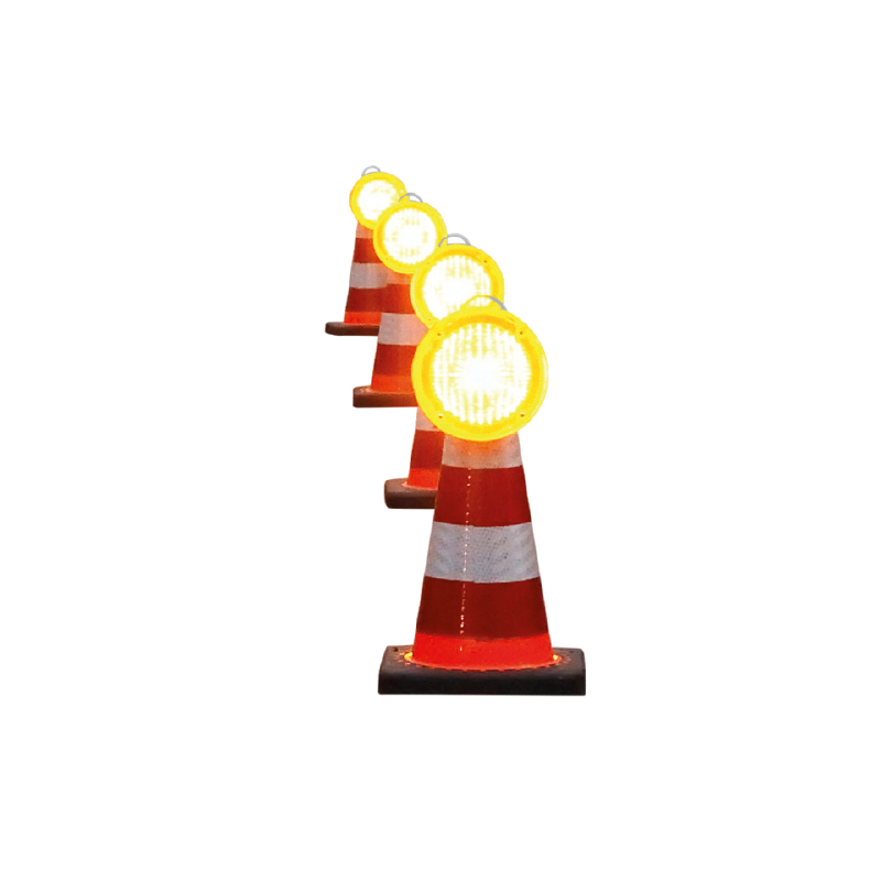 LED - Blinkleuchte Cone Fix, Blinklicht, einseitig, Warnleuchte f. Leitkegel