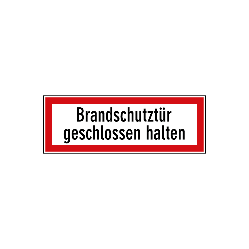 Brandschutztür geschlossen halten