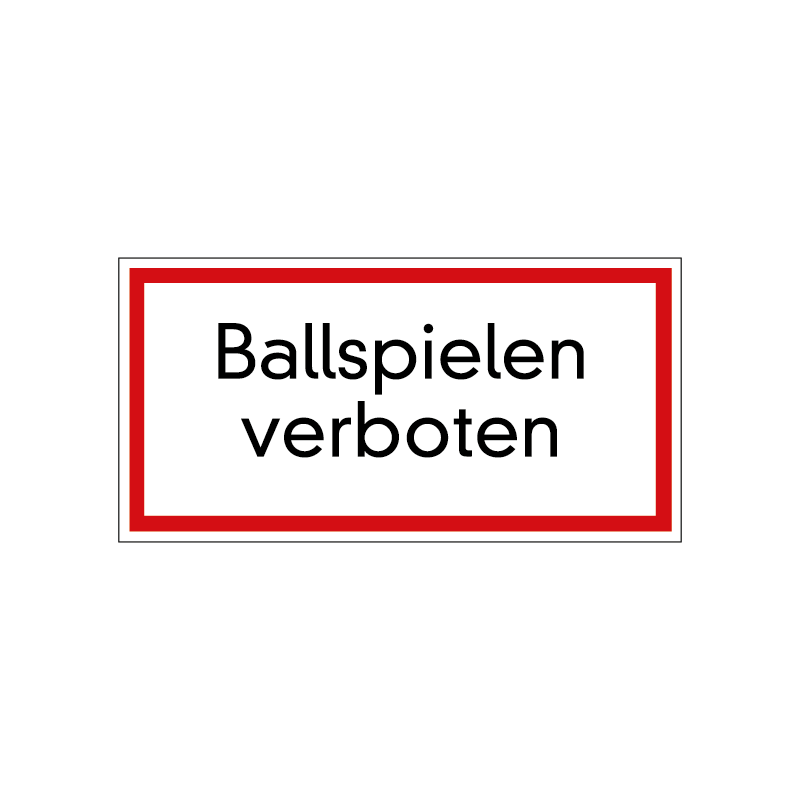 Ballspielen verboten