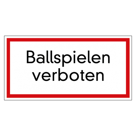 Ballspielen verboten