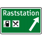 1. Ausfahrtswegweiser (Raststationen & Rastplätze)