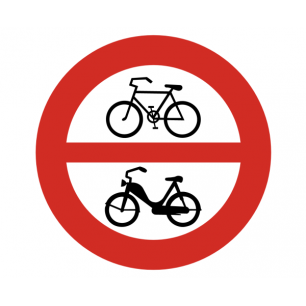Fahrverbot für Fahrräder und Motorfahrräder