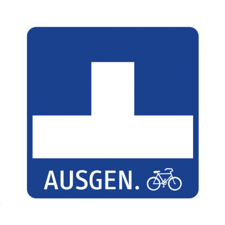 Sackgasse ausgen. Fahrrad