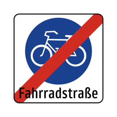 Ende einer Fahrradstraße