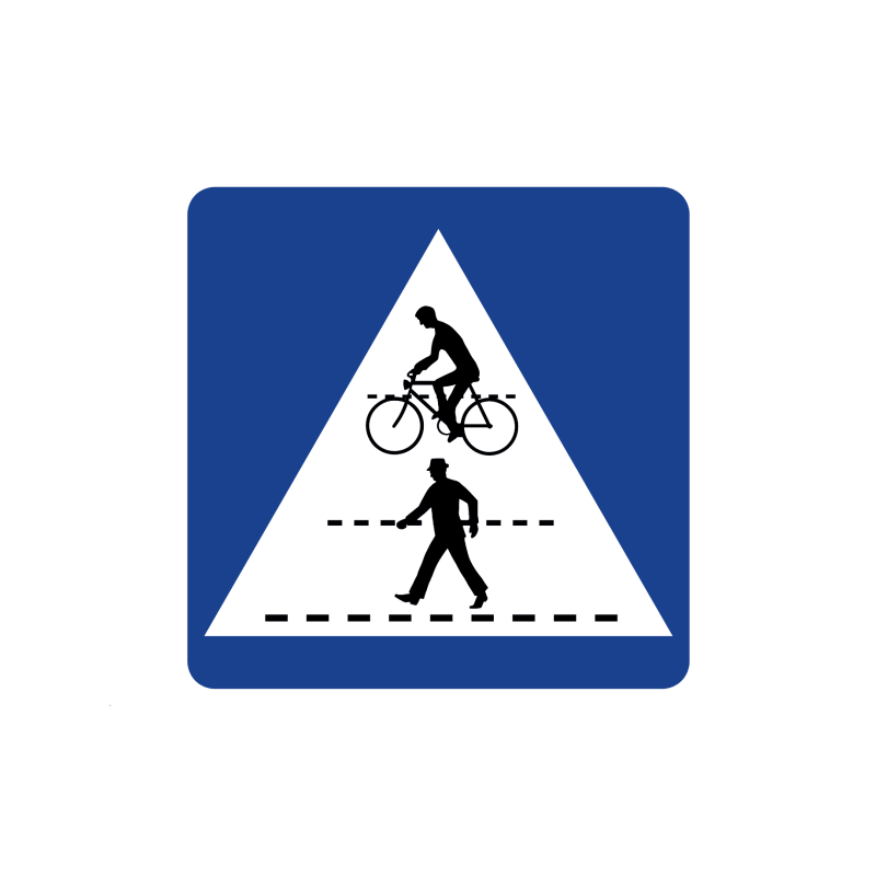 Kennzeichnung einer Radfahrerüberfahrt und eines Schutzwegs