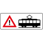 Zusatztafeln - §50/16 + Straßenbahnsymbol